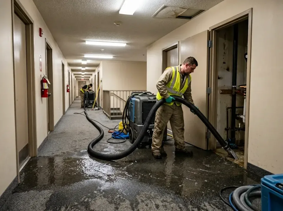 multi-unit-apartment-hallway-f-005 — frequently asked questions, Emergency Burst Pipe Water Extraction & Removal in Piedmont…